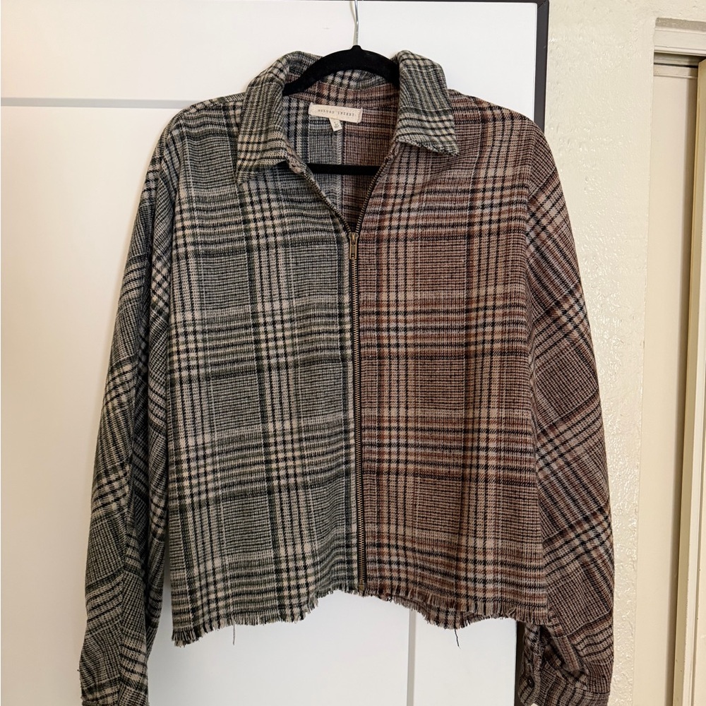 Gilded Intent BKE Two Tone Plaid Jacket